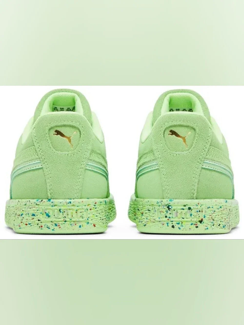 2022 Puma Suede Triplex 'Mono Neon' Mens sneakers size 12 New In Box